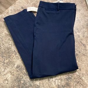 Crown & Ivy Cary Fly Front Pants/Navy/14 Short